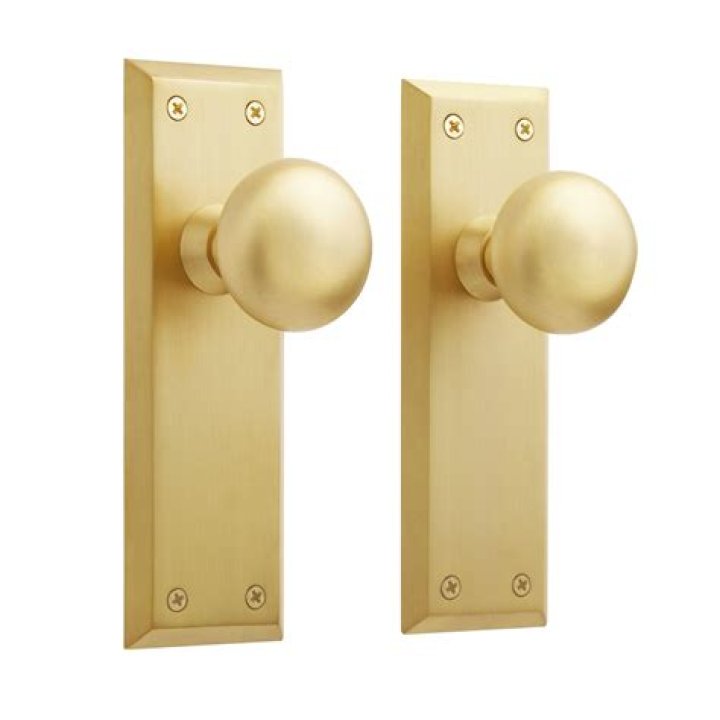 Are brass door knobs outdated?