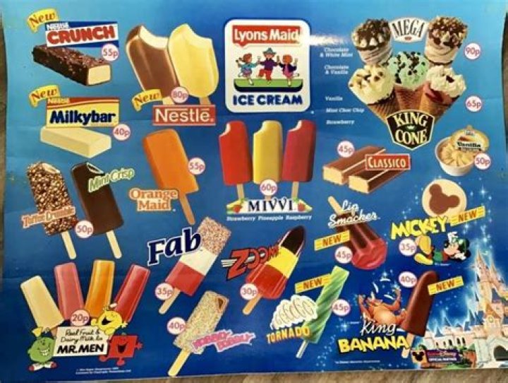 Are ice lollies colder than ice cream?