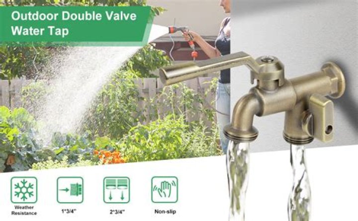 Are outside water faucets standard size?