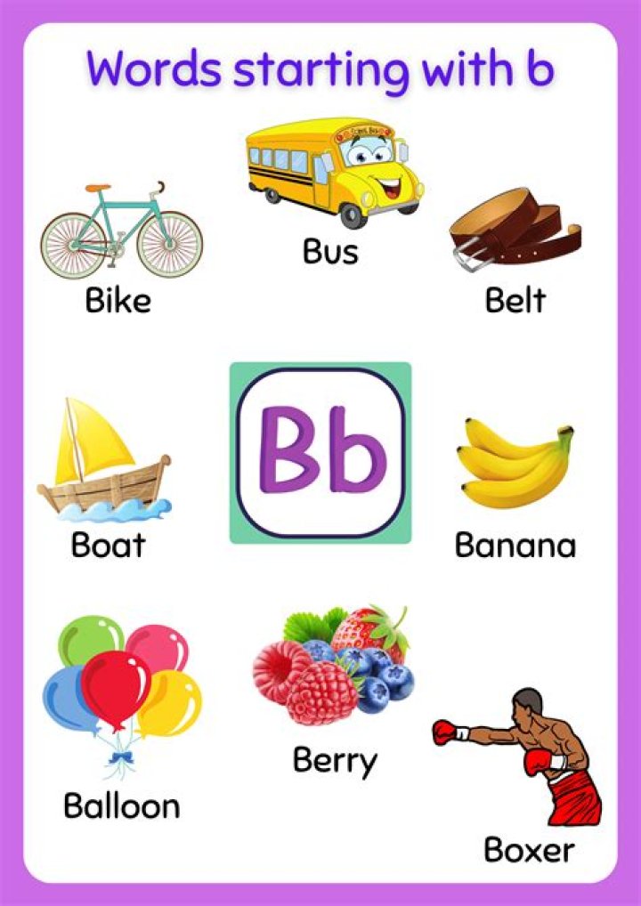 Are there any words that start with the letter B?