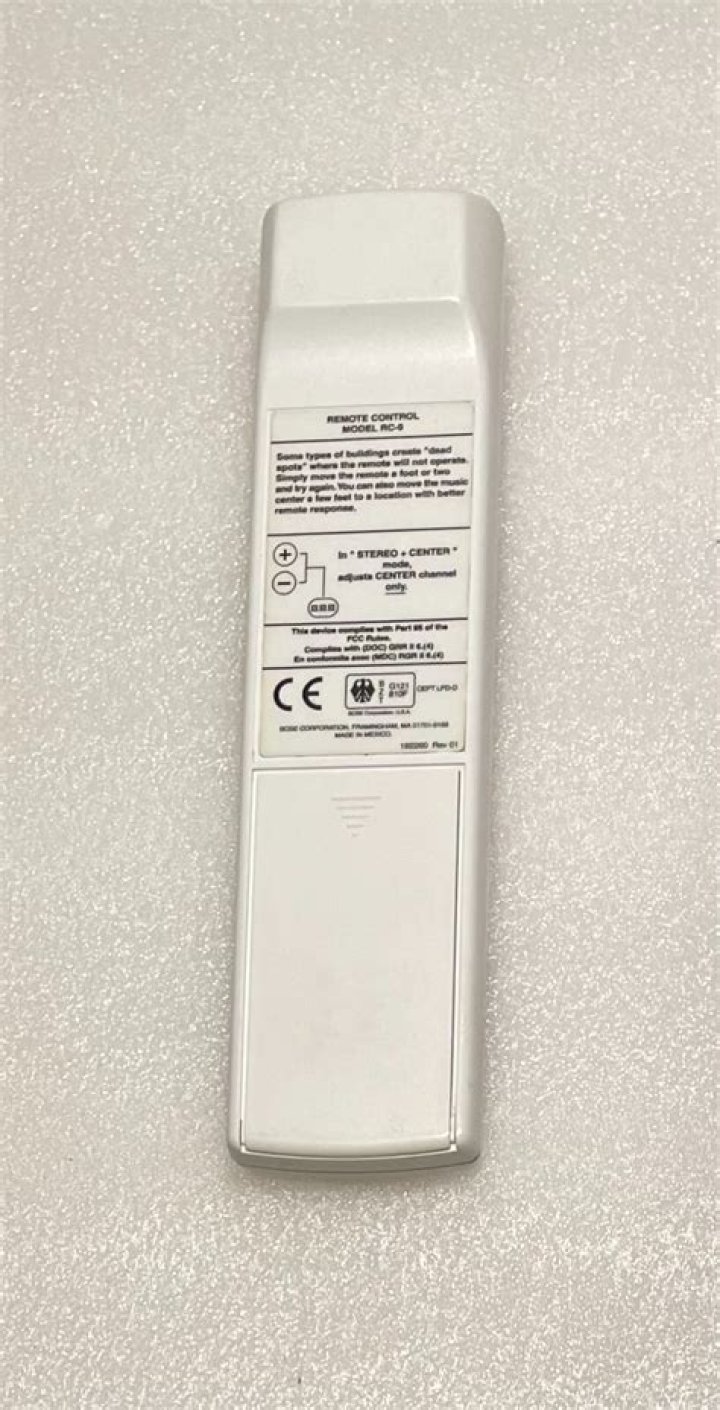 Can a Bose RC 9 remote work with Lifestyle 12?