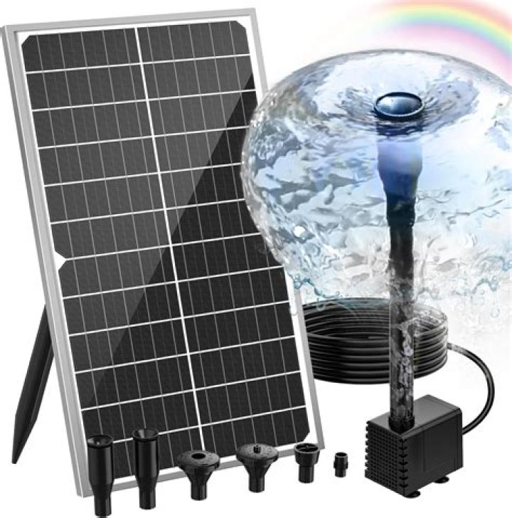 Can a fountain be solar powered?