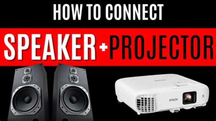 Can a speaker be connected to a projector?