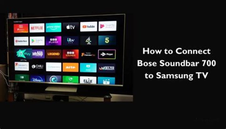 Can I connect Bose speaker to Samsung TV?
