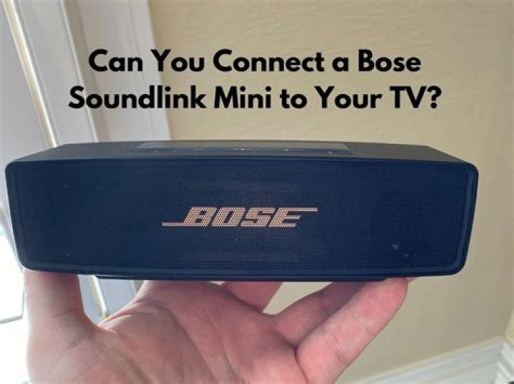 Can I connect my Bose SoundLink to my TV?