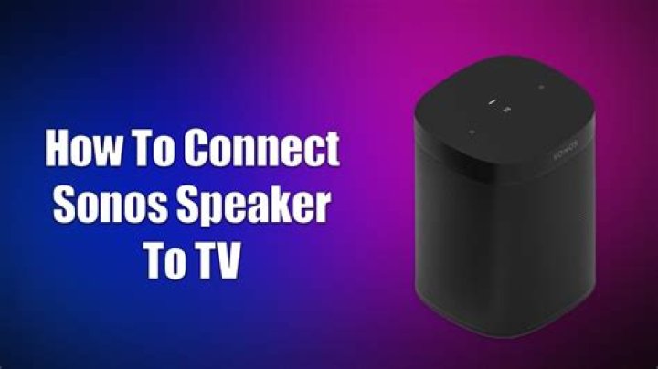 Can I connect Sony TV to Sonos?