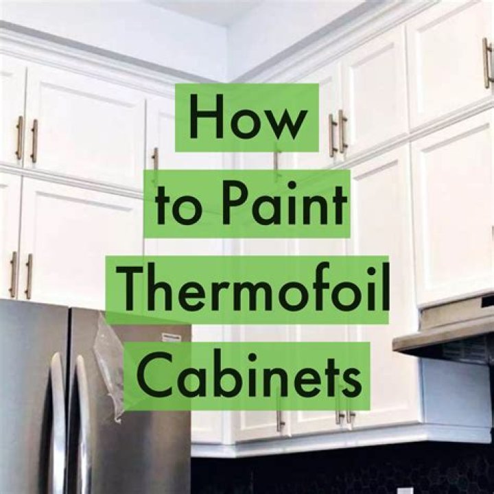 Can thermofoil cabinets be painted over?