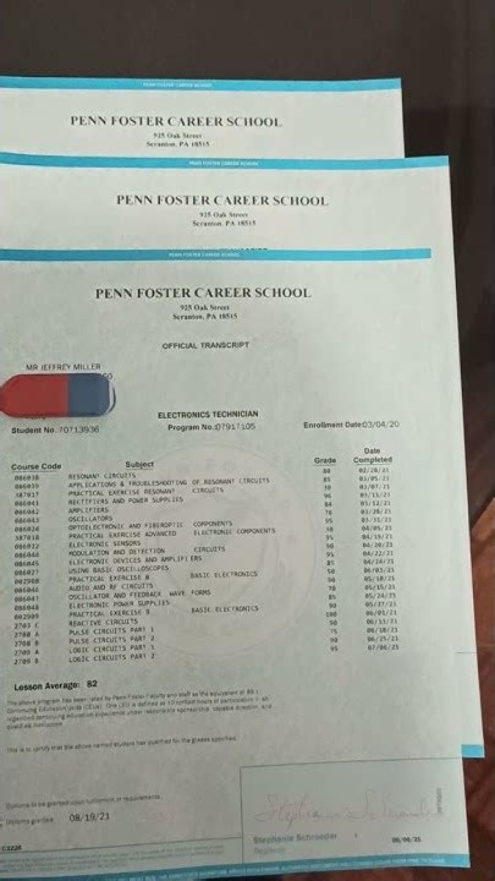 Can you become an electronics technician at Penn Foster?