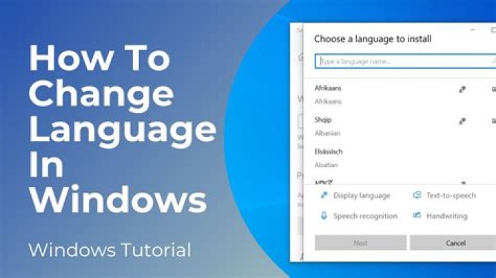 Can you change the display language in Windows 10?