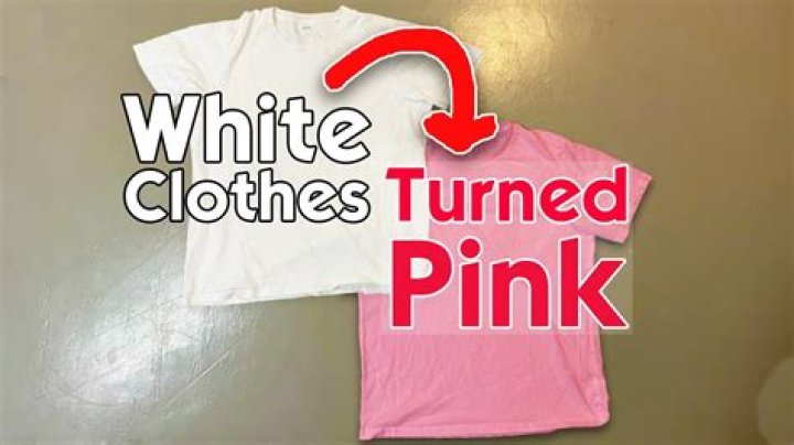 Can you fix white clothes turned pink?
