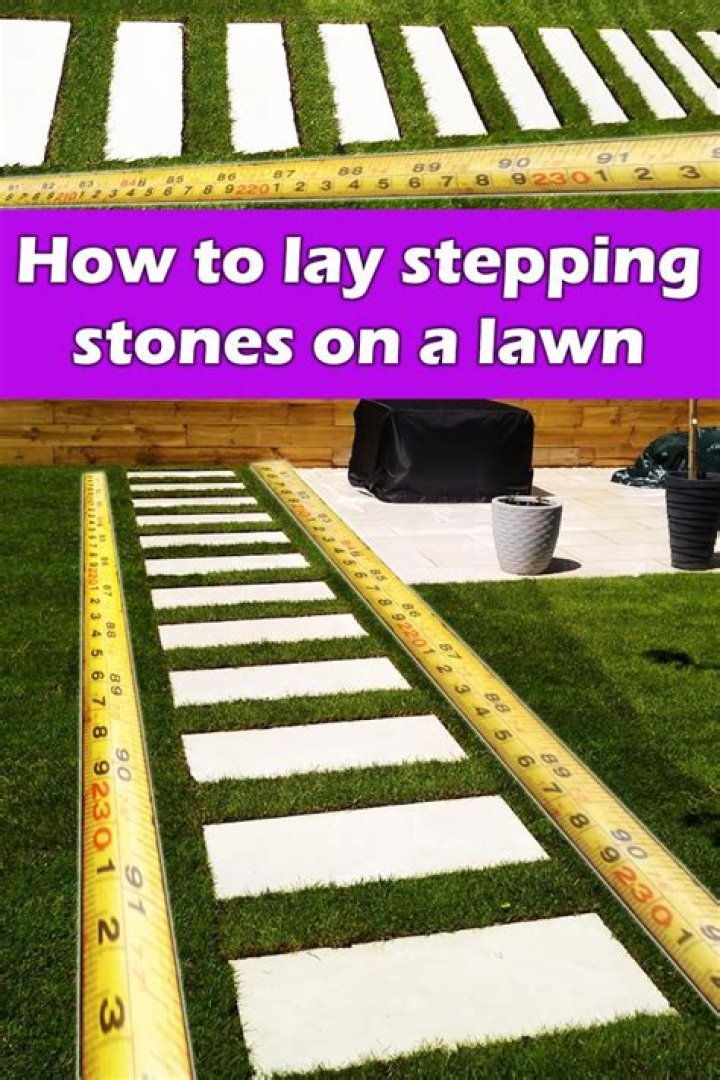 Can you just lay stepping stones on top of grass?