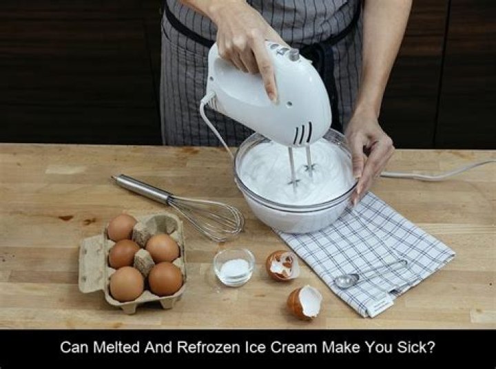 Can you melt ice cream and then freeze it again?