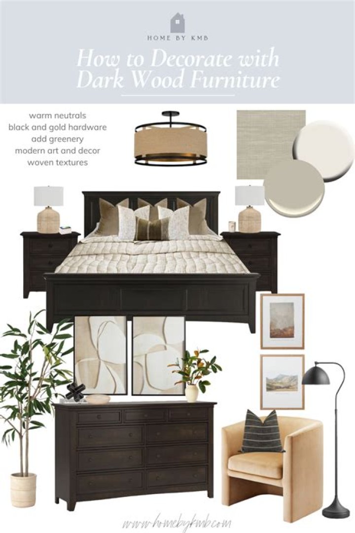 Can you mix white and dark wood furniture?