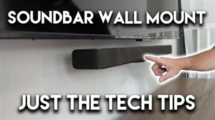 Can you mount a soundbar to the wall?