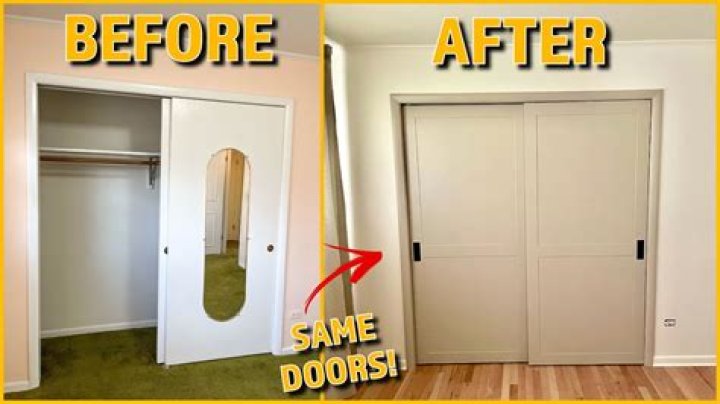 Can you paint fake wood closet doors?