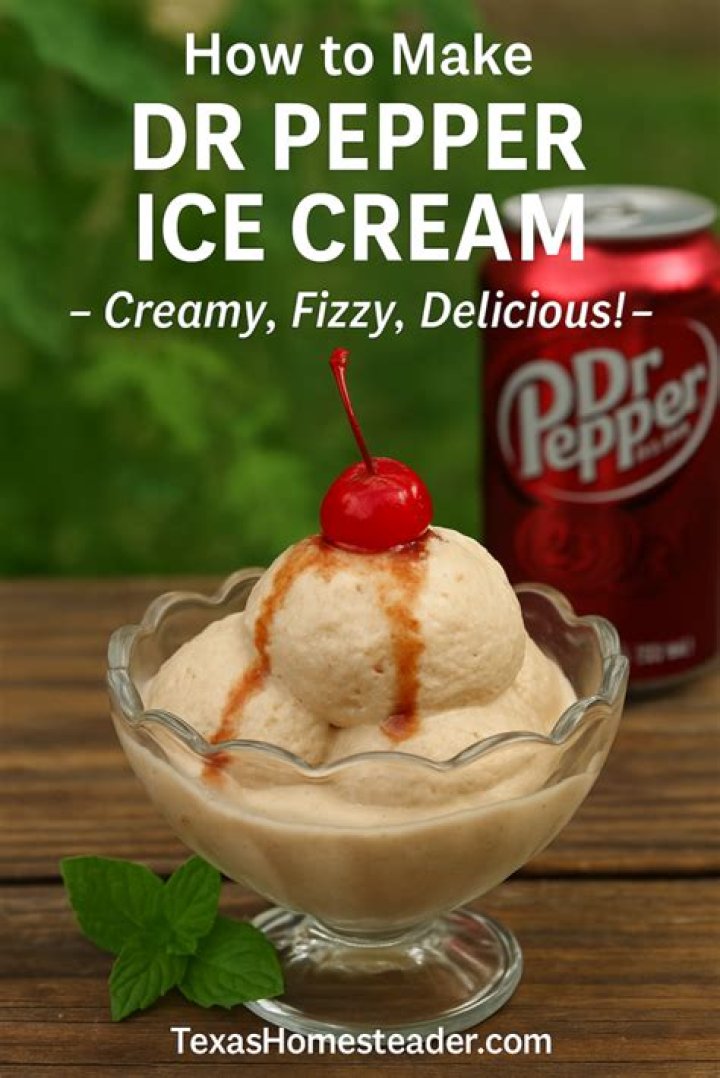 Can you put Dr Pepper on Vanilla Ice Cream?