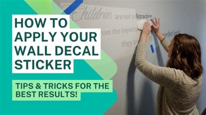 Can you put wall decals on freshly painted walls?