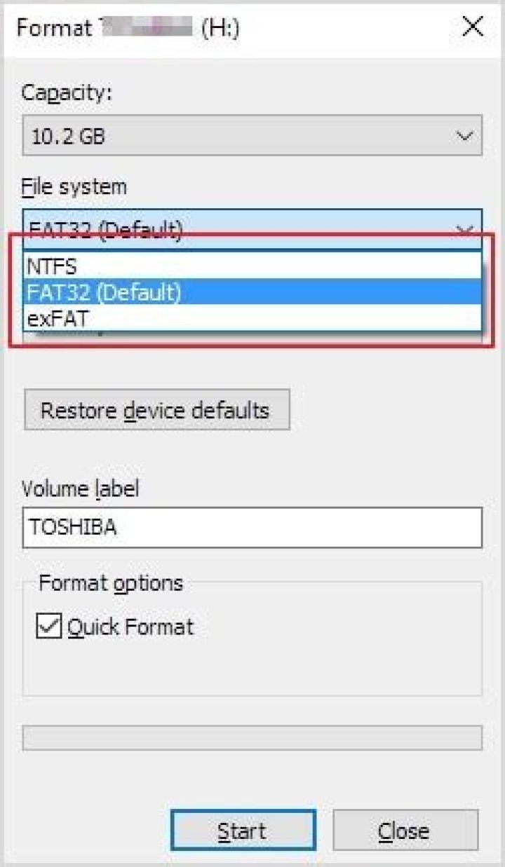 Can you read external HDD of FAT32 format?