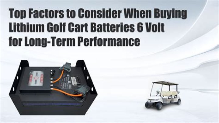 Can you use any 6-volt battery in a golf cart?