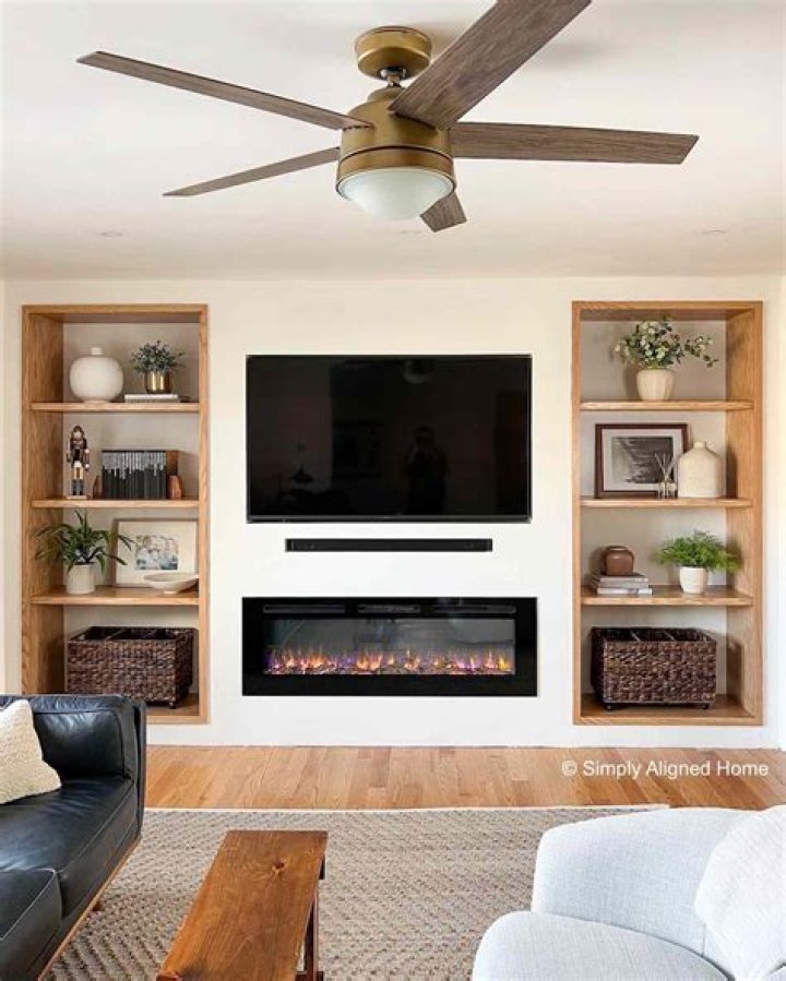 Can you use fireplace if TV mounted?