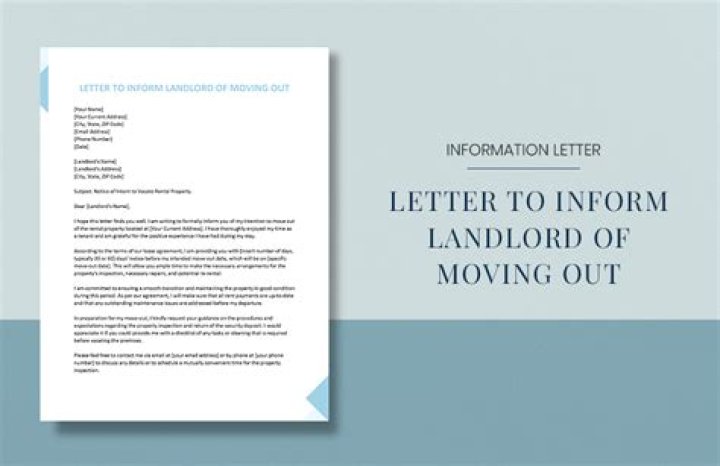 Do I have to tell my landlord if someone moves out?