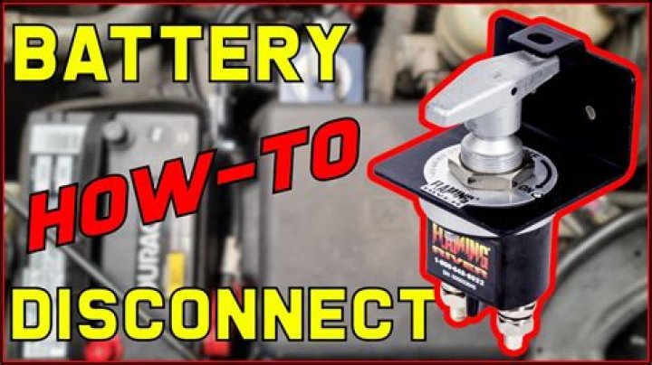 Do you have to keep the battery disconnect switch on?