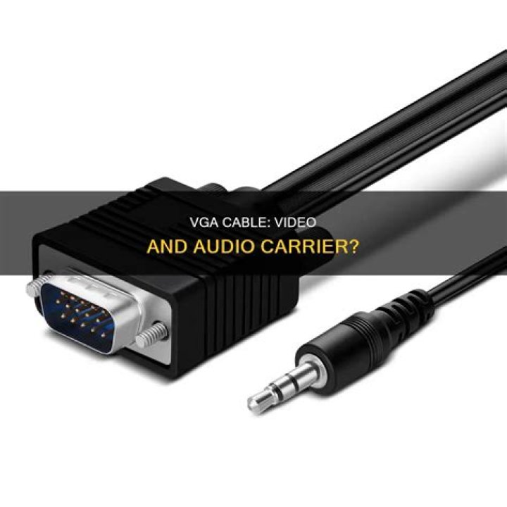 Does a VGA cable carry audio?