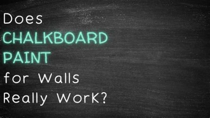 Does chalkboard paint work on walls?
