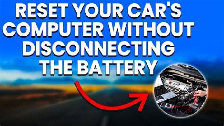 Does disconnecting car battery reset computer?