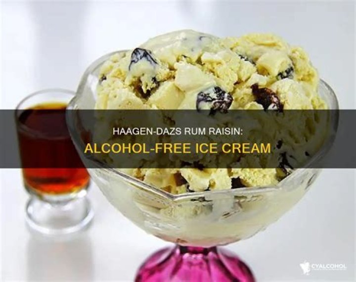Does ice cream have alcohol?