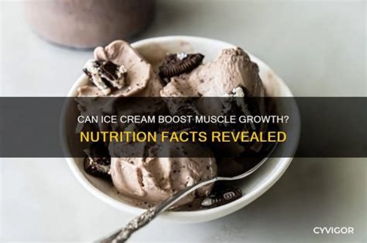 Does ice cream stunt muscle growth?
