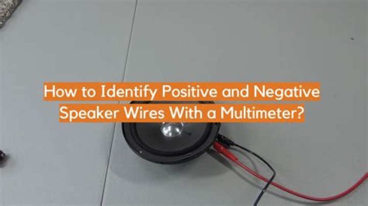Does it matter which side of speaker wire is positive?