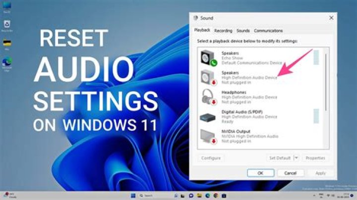 Does resetting PC fix sound?