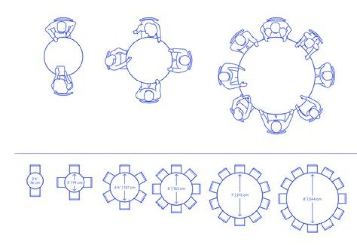 How big is a 10 Top Round table?
