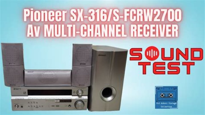 How big is a pioneer sx-316 surround sound system?