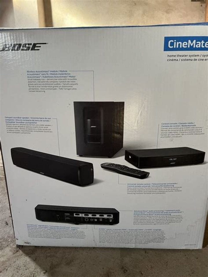 How big is the Bose CineMate 120 soundbar?