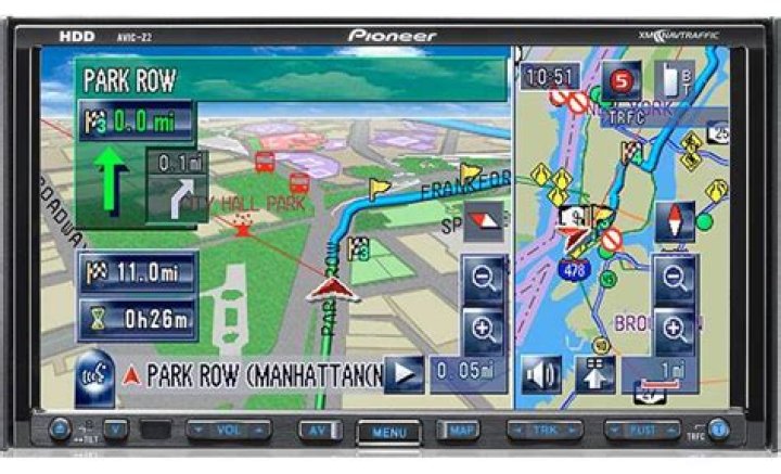 How big is the hard drive on the Pioneer AVIC Z2?