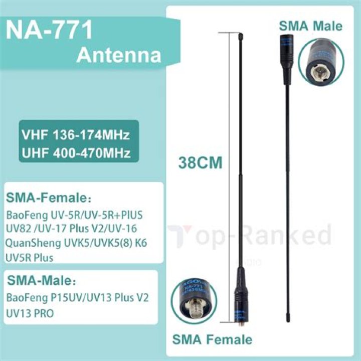How big is the Nagoya na-771 camping antenna?