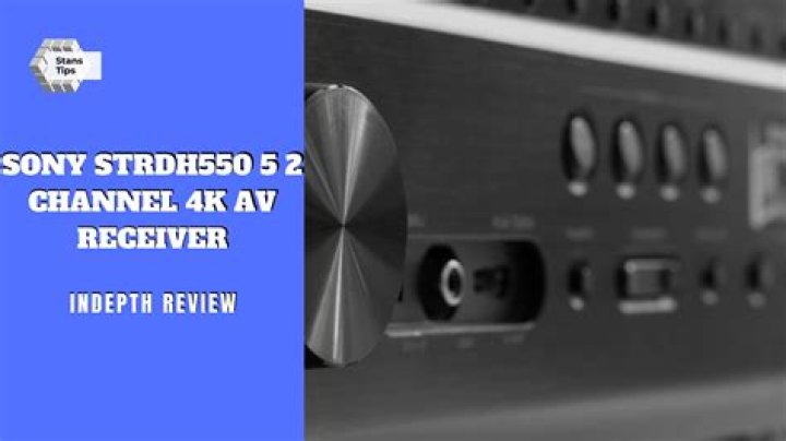 How big is the Sony strdh550 4K AV receiver?