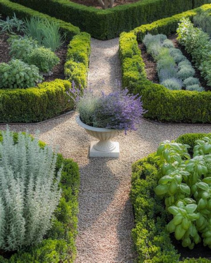 How big should a formal herb garden be?