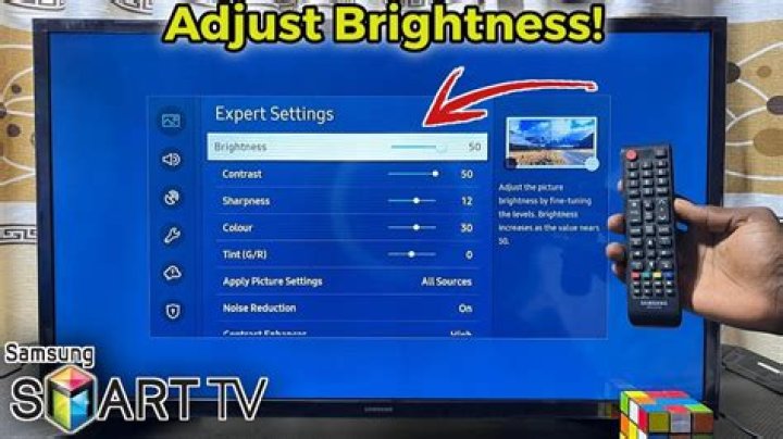How can I brighten my Bose TV display?