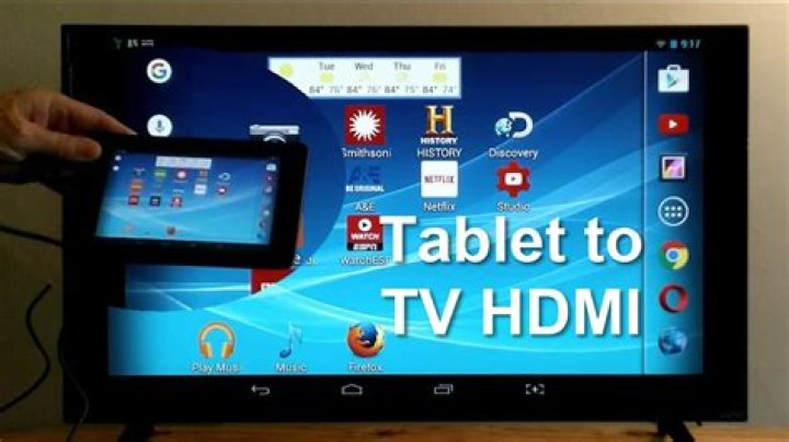How can I connect my Android tablet to my TV?