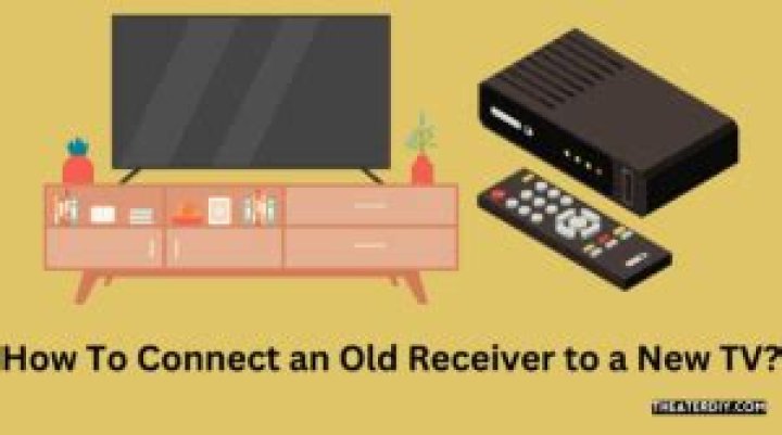 How can I connect my old receiver to my new TV?