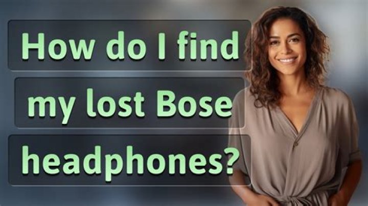 How can I find my lost Bose speaker?