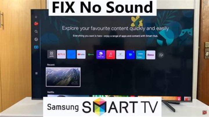 How can I fix no sound on my TV?