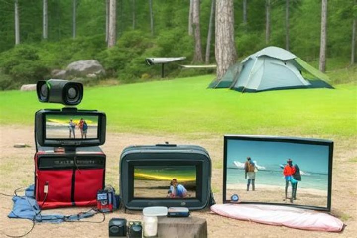 How can I get cable TV while camping?