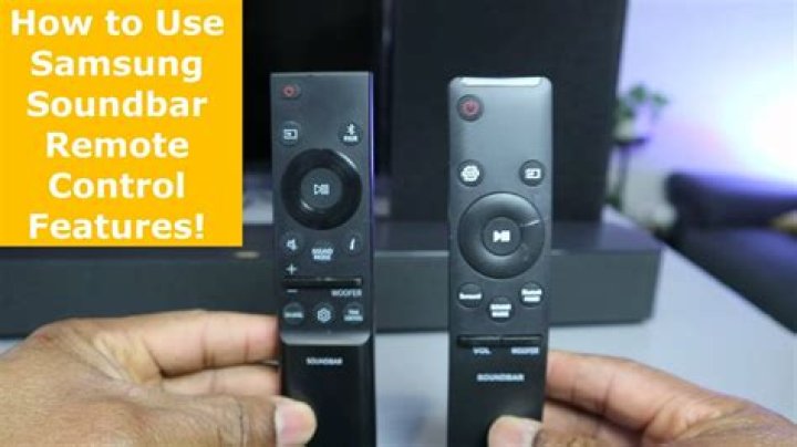 How can I get my sound bar remote to work?