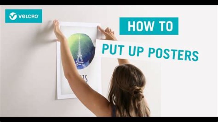 How can I put up posters without damaging my walls?