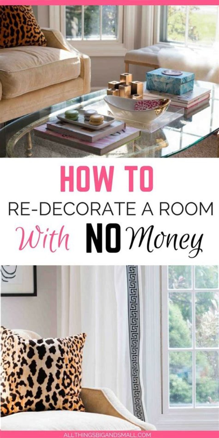 How can I redesign my room without spending money?