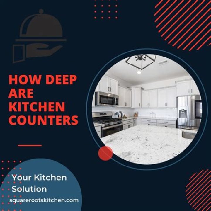 How deep are normal kitchen counters?
